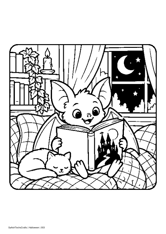 Halloween Coloring Pages actual black-and-white sample design